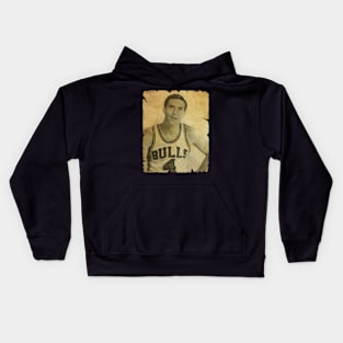 Jerry Sloan - Vintage Design Of Basketball Kids Hoodie